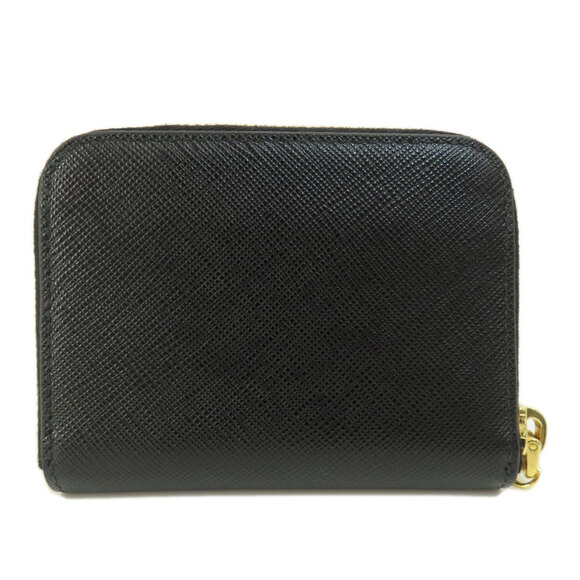 PRADA Black Leather Saffiano Wallet - Picture 2 of 11